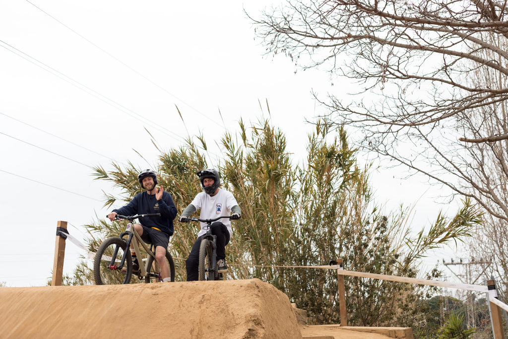 Teamfahrer Kilian und Leo im La Poma Bikepark