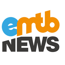 Logo featuring a blue 'e' connected to orange 'mtb' with bold black 'NEWS' text below.